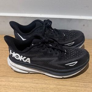Hoka Women’s Black and White Athletic Shoes